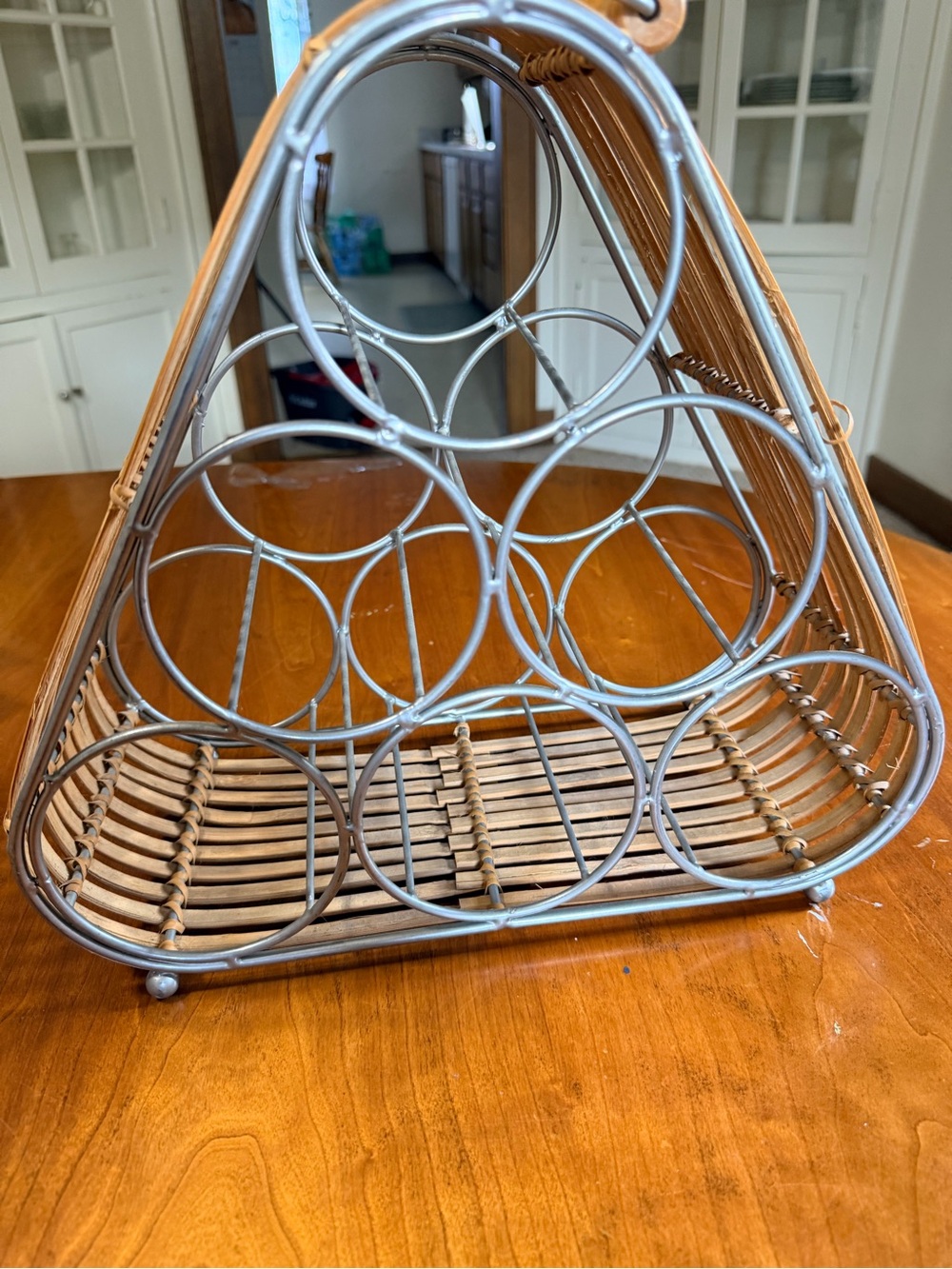 Vintage Bamboo Wine Rack